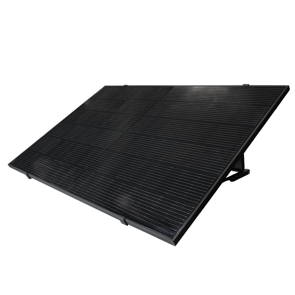 TSUN Solar Pop Up Kit - Full Black Panel 400W - Microinverter MS400 400W - Understøtter gulvinstallation - WiFi forbindelse - Tillader tilslutning af op til 11 kits sammen