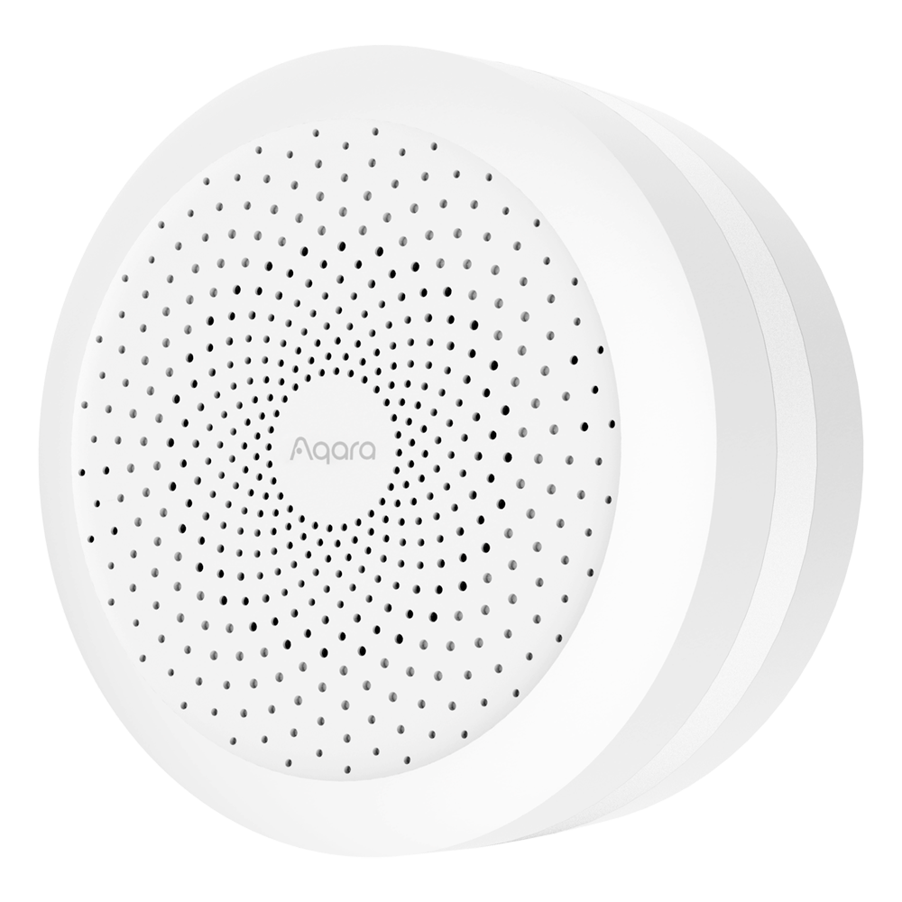 Aqara Hub M1S Gen 2 - WiFi 2.4 GHz / Zigbee 3.0 / Bluetooth / Matter - HUB / Gateway - Integreret 2 watt højttaler - RGB lyssensor og belysning - Understøtter Apple Homekit, Google, Alexa
