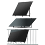 TSUN Universal Solar Kit - 2x Solpanel 400W - Microinverter 800W - Til altan, gulv eller væg - WiFi tilslutning - Tillader tilslutning af op til 11 kits sammen