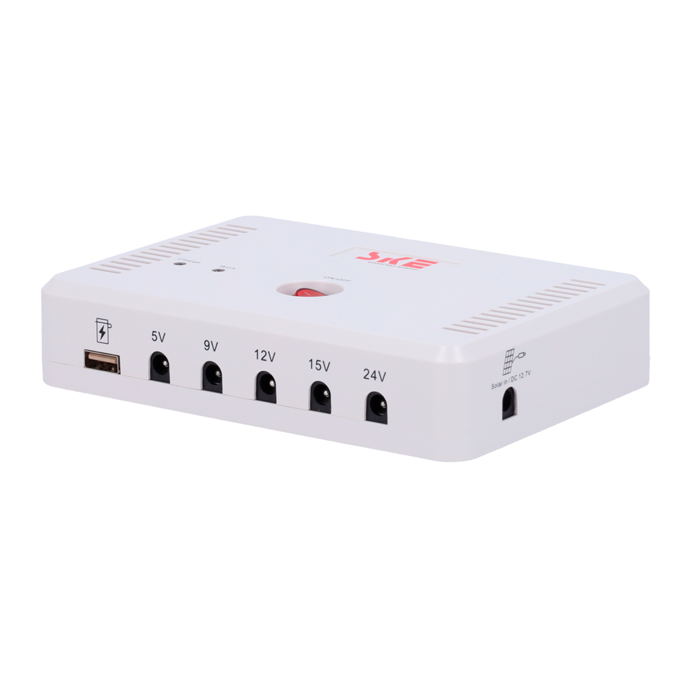 Genopladeligt batteri - Input 12,7 VDC - Output 5/9/12/19/24 V - Batteri kemi Li-Ion - Kamera connector