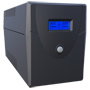 Enfaset Line Interactive UPS - Effekt 2000VA/1200W - Indgang 220~240VAC / Udgang 230 VAC - 4 overspændingsbeskyttede udgange - Genopladningstid 6~8 timer - 2 forseglede bly-syre batterier (inkluderet)