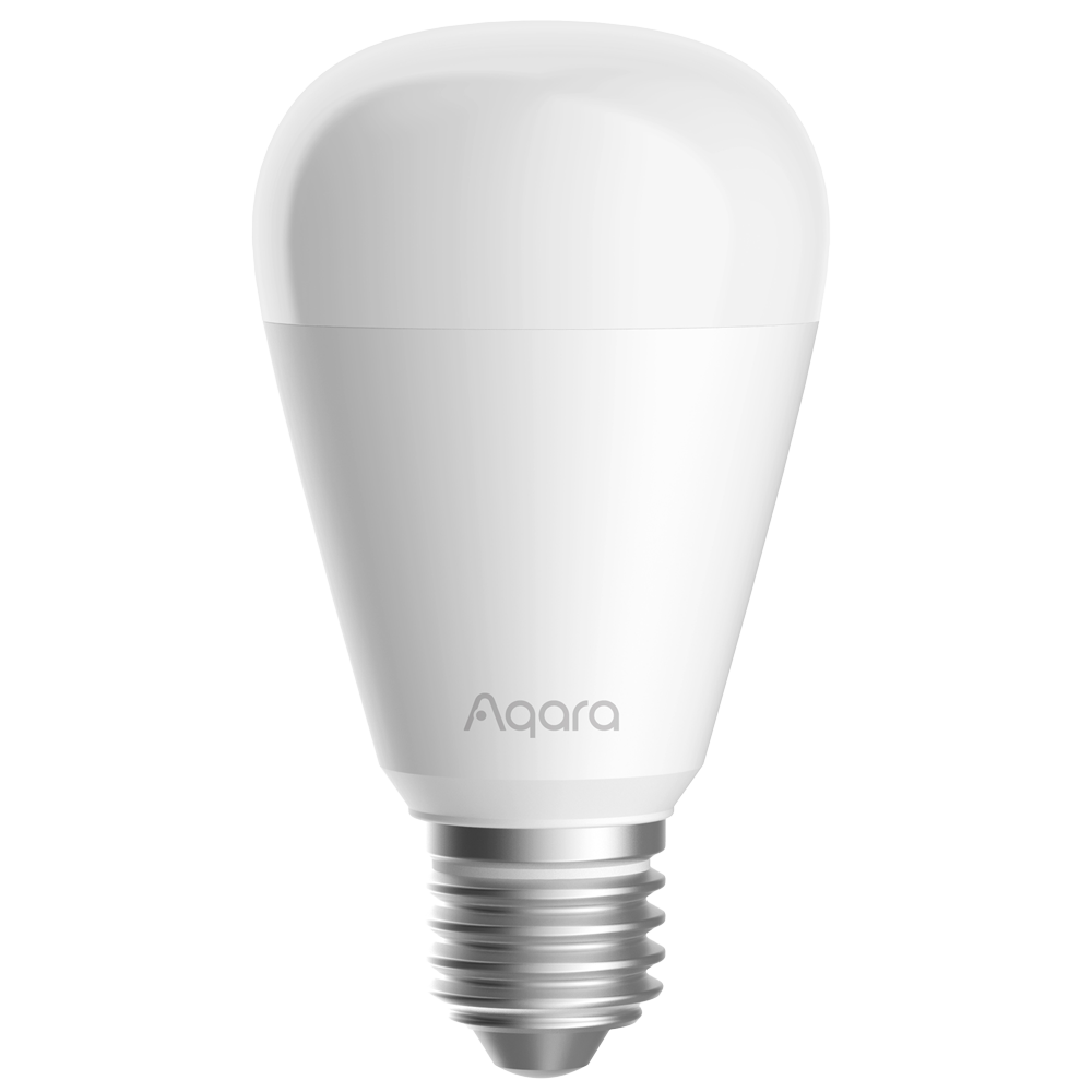 Aqara LED Bulb T2 (CCT, E27) - Zigbee 3.0 / Thread / Bluetooth - Understøtter Matter - Kræver AQARA HUB 3.0 / Border Router - 25.000 timers levetid - Understøtter Apple Homekit, Google, Alexa