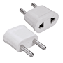 Adapter - Type A stik (USA) til Type F stik (EU) - 250V AC spænding - 10 A maksimal udgangsstrøm - Hvid farve