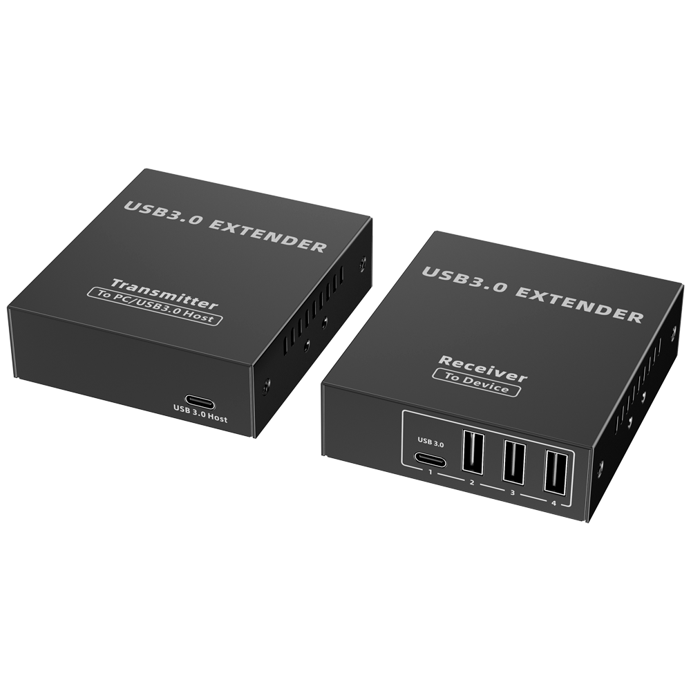 USB Extender 3.0 LAN - 1 USB indgang - 4 USB udgange - Maksimal forbindelseslængde 50m - Plug and Play