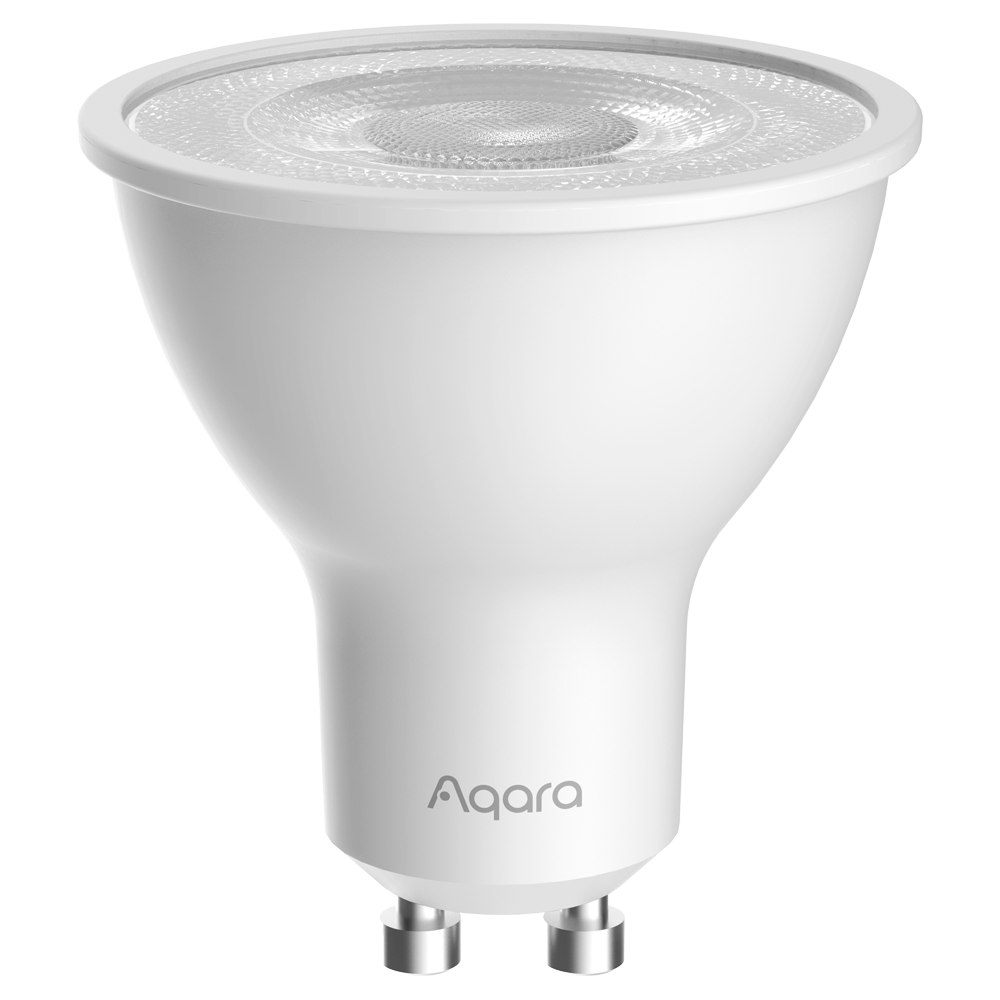 Aqara LED Bulb T2 (CCT, GU10) - Zigbee 3.0 / Thread / Bluetooth - Understøtter Matter - Kræver AQARA HUB 3.0 / Border Router - 25.000 timers levetid - Understøtter Apple Homekit, Google, Alexa