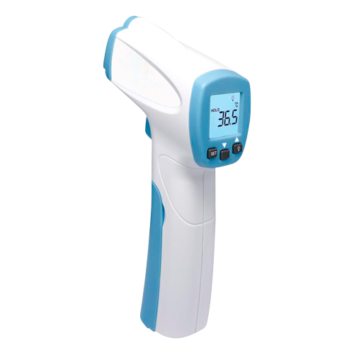 Infrarød præcisionstermometer - Nøjagtighed ±0,3ºC - Målingsområde 32ºC ~ 43ºC - Øjeblikkelig og kontaktløs måling - Reaktionstid 500ms - Høj temperatur lydalarm