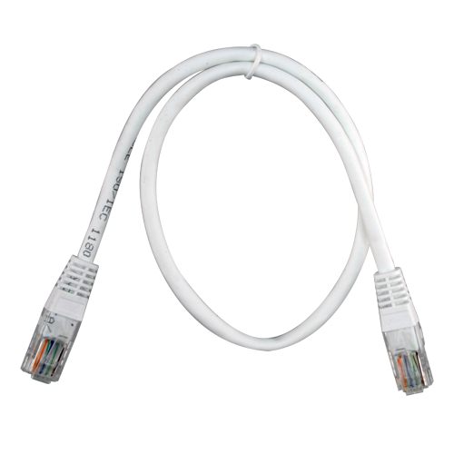 UTP kabel - Ethernet - RJ45 Stik - Category 5E - 0,5 m - Hvid farve