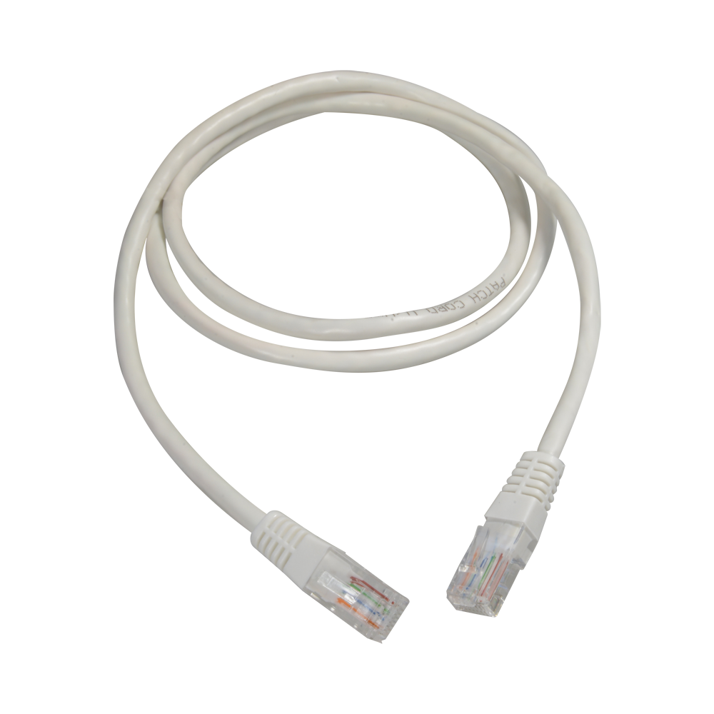 Safire UTP kabel - Ethernet - RJ45 Stik - Category 5E - 1 m - Hvid farve
