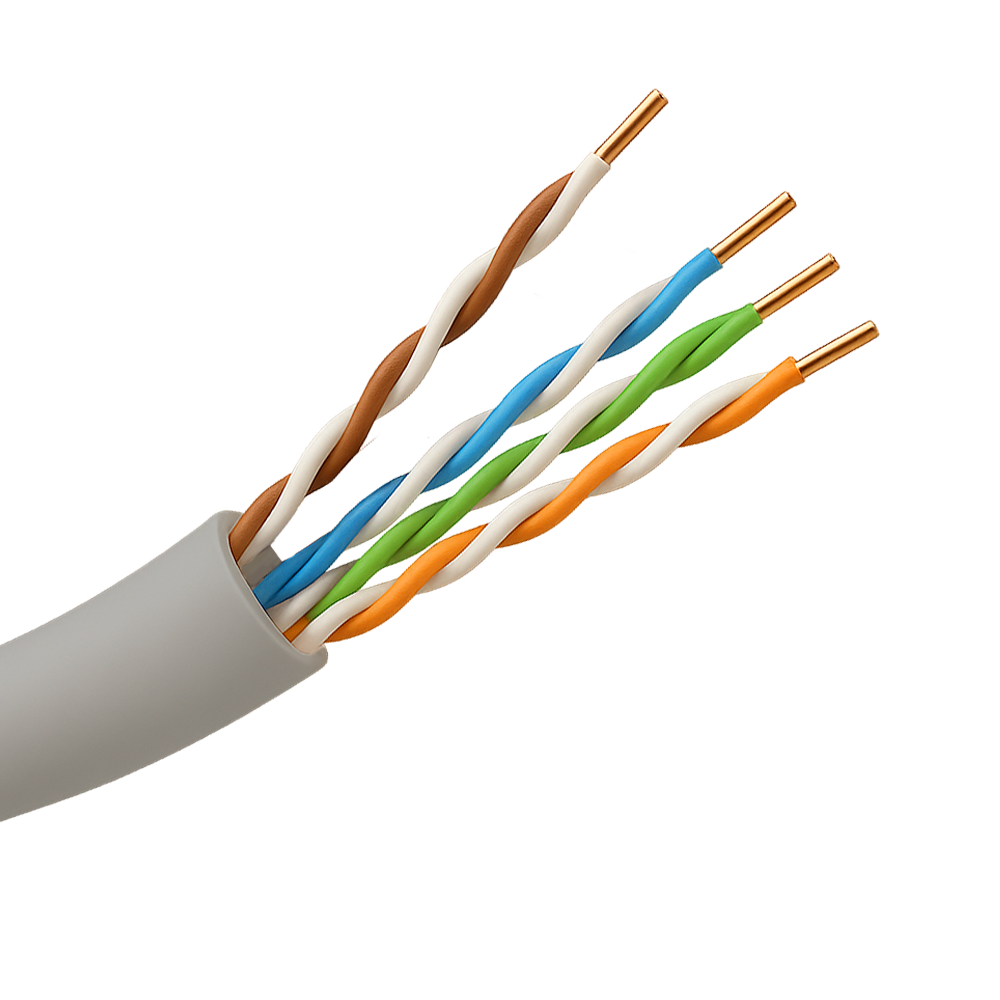 Safire Halogenfrit UTP kabel - Category 5e - Opfylder 90m Fluke test - Rulle på 305 meter - Diameter 0,5 mm - Halogenfri