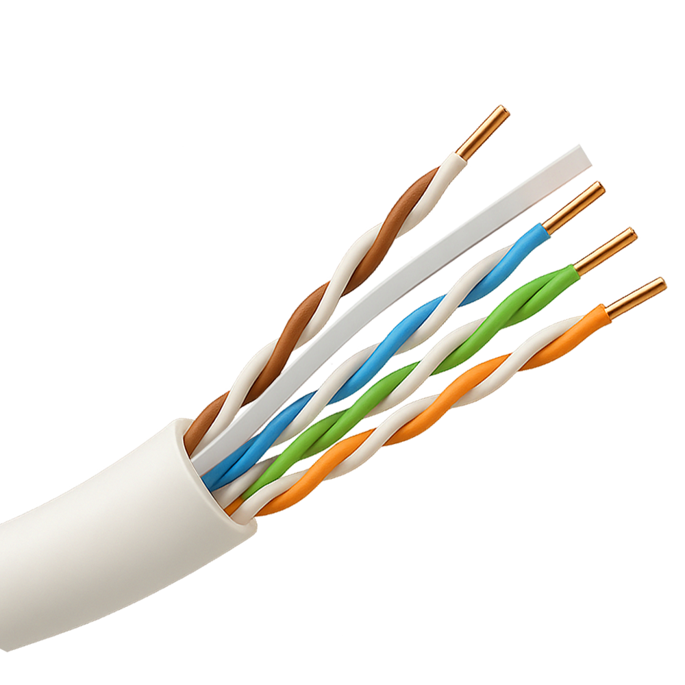UTP kabel Safire PVC - Category 6 - Overholder 90m Fluke test - Rulle på 305 meter - Leder CCA - Diameter 6,0 mm