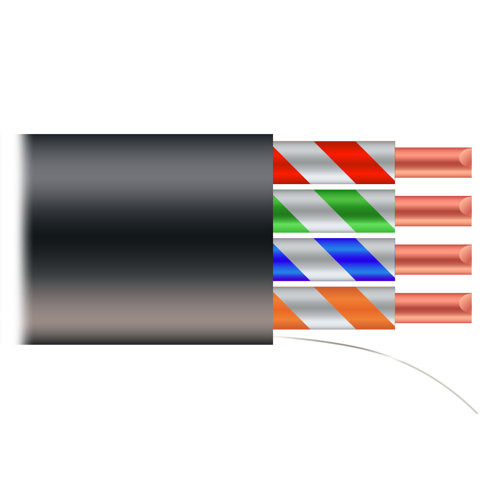 UTP kabel - Category 6 - Overholder 90m Fluke test - Træspole 500 m - Leder CCA - Speciel kappe til udendørs
