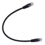 UTP kabel - Ethernet - RJ45 stik - Category 6 - 0,3 m - Sort farve