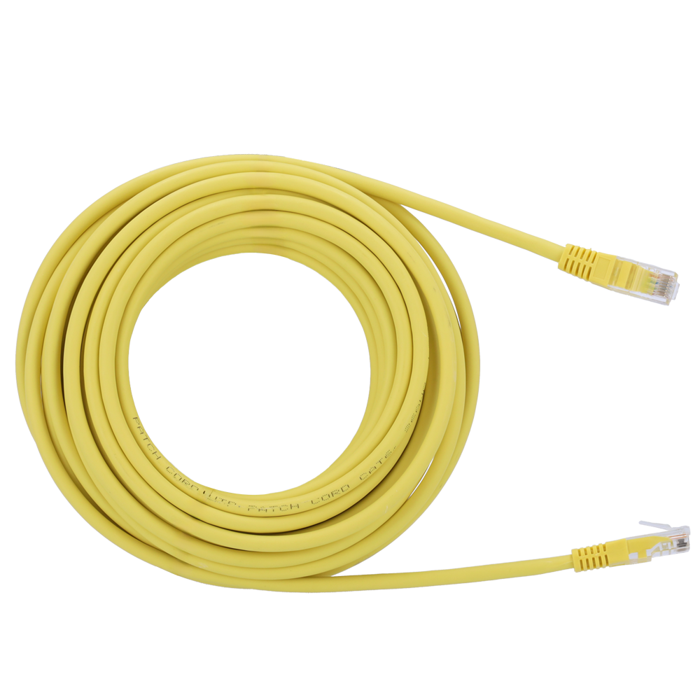 UTP kabel - Ethernet - RJ45 stik - Category 6 - 10 m - Gul farve
