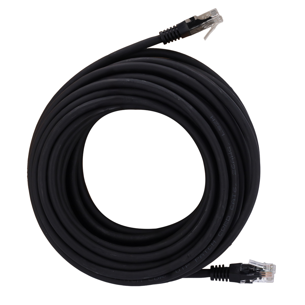 UTP kabel - Ethernet - RJ45 stik - Category 6 - 15 m - Sort
