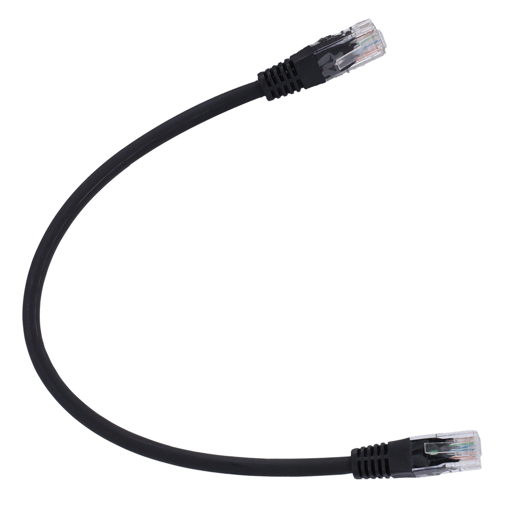 UTP kabel - Ethernet - RJ45 stik - Category 6 - 1 m - Sort