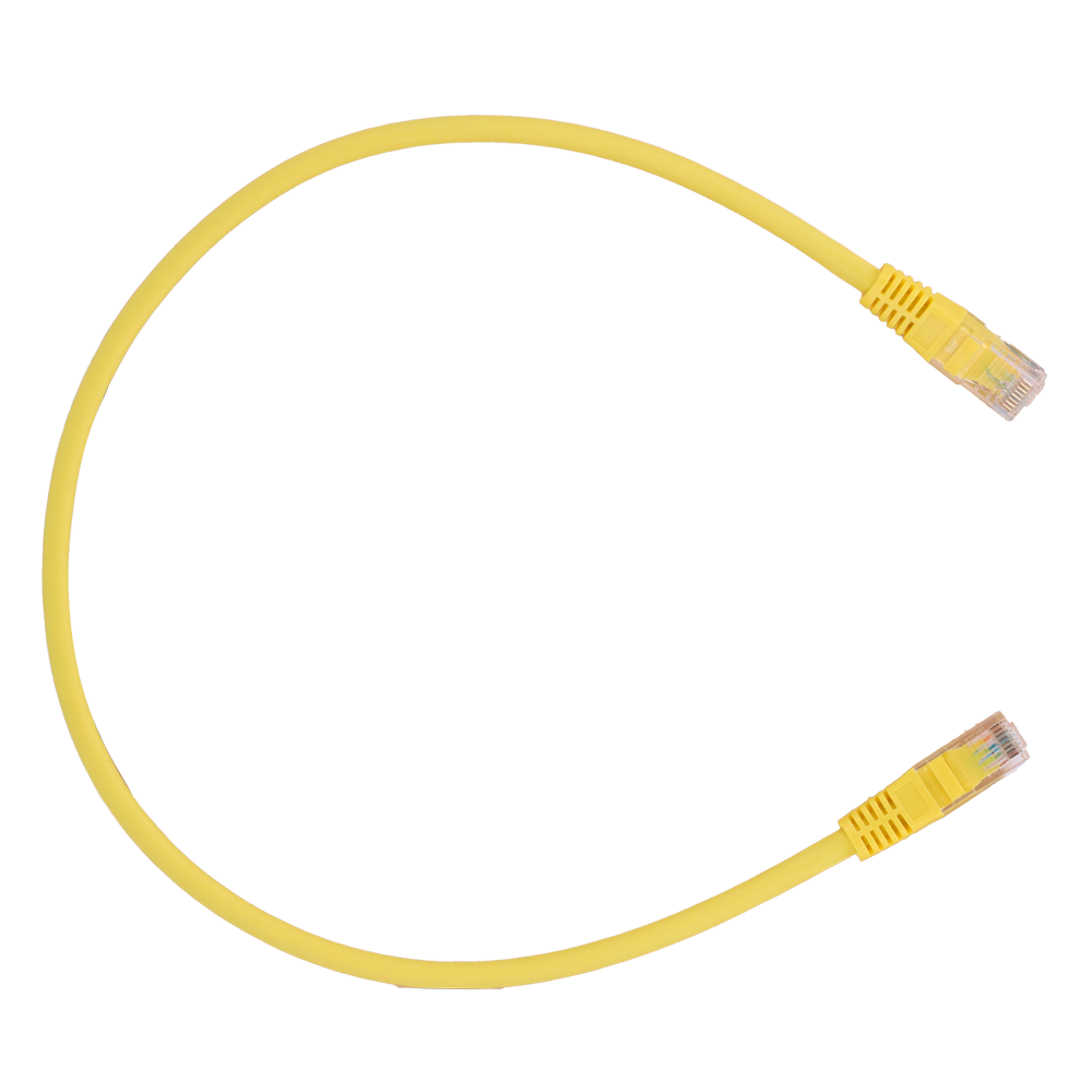 UTP kabel - Ethernet - RJ45 stik - Category 6 - 1 m - Gul