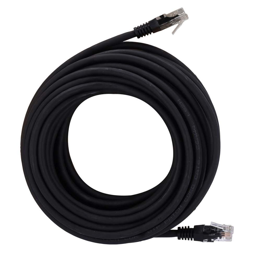 UTP kabel - Ethernet - RJ45 stik - Category 6 - 20 m - Sort