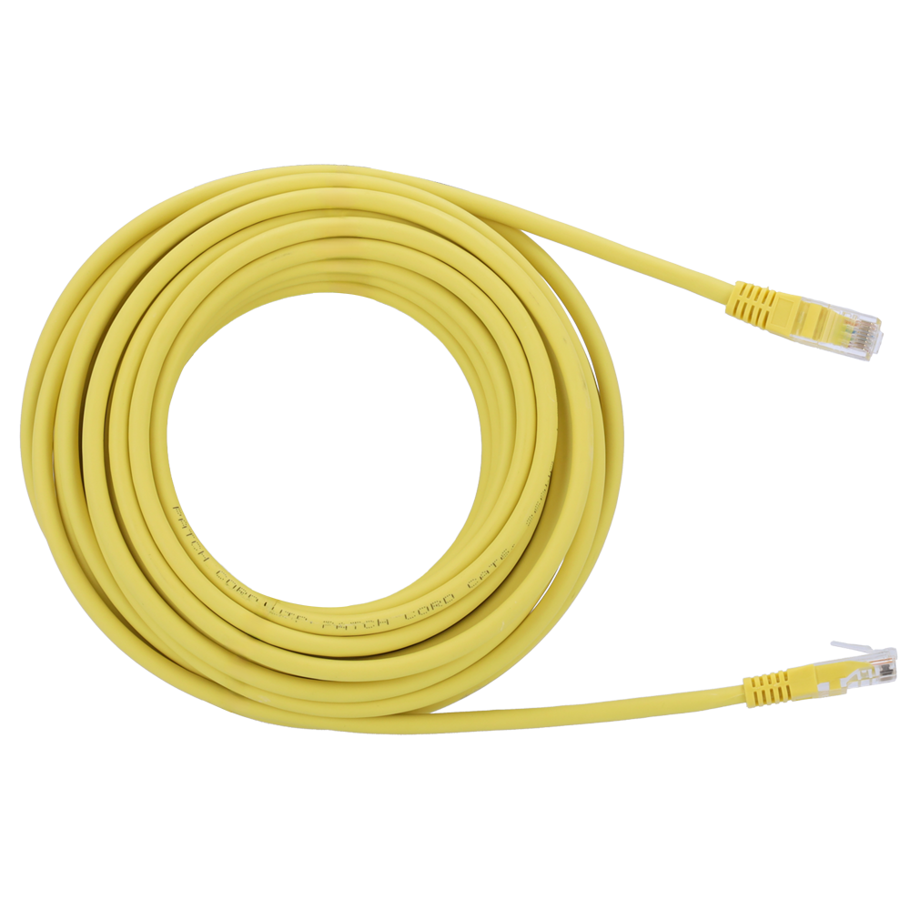 UTP kabel - Ethernet - RJ45 stik - Category 6 - 20 m - Gul