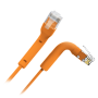 Fleksibelt UTP kabel - Ethernet - RJ45 stik - Category 6A - 0,3 m - Orange farve
