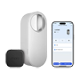 Aqara Smart Lock U200 Lite hvid - Matter over Thread / Bluetooth & NFC - Kræver AQARA HUB M3 / Border Router - NFC (DOT) mærkat / Fjernstyret åbning - Genopladeligt batteri - Understøtter Apple HomeKit, Google, Alexa