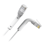 Fleksibelt UTP kabel - Ethernet - RJ45 stik - Category 6A - 0,5 m - Hvid