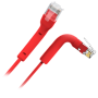 Fleksibelt UTP kabel - Ethernet - RJ45 stik - Category 6A - 1,5 m - Rød