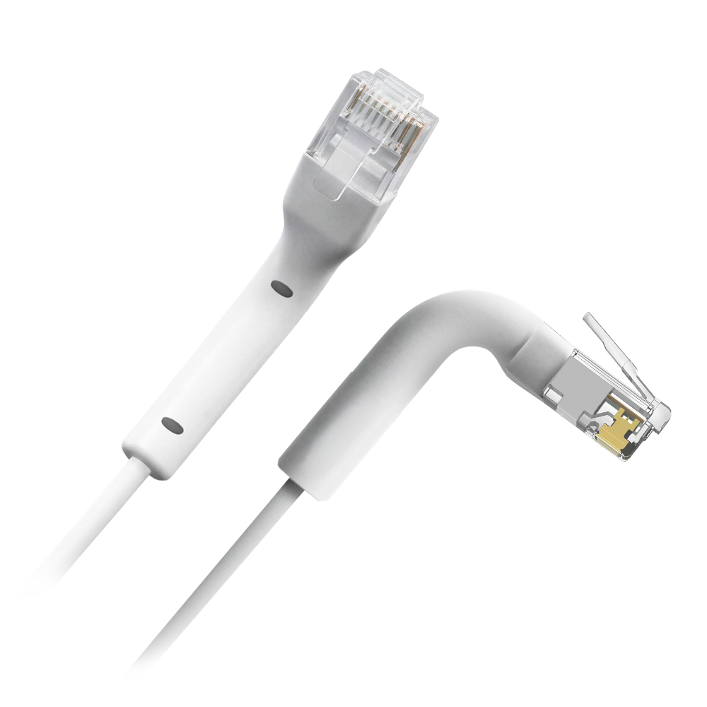 Fleksibelt UTP kabel - Ethernet - RJ45 stik - Category 6A - 1,5 m - Hvid