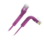 Fleksibelt UTP kabel - Ethernet - RJ45 stik - Category 6A - 1 m - Lilla