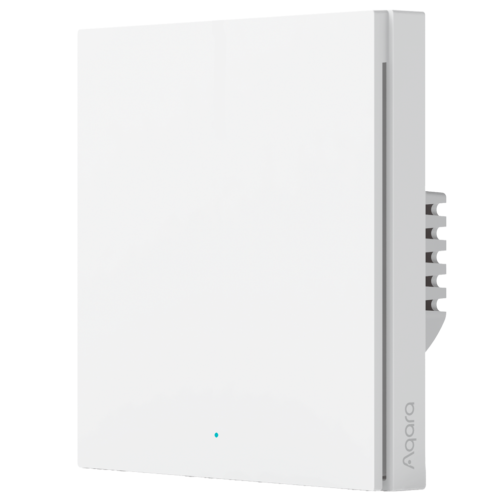 Aqara Smart Wall Switch H1 - Zigbee 3.0 - Kræver AQARA HUB - Med neutral / Højspændingsbeskyttelse - Kompatibel med runde dåser - Understøtter Apple HomeKit, Google, Alexa