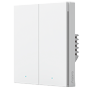 Aqara Smart Wall Switch H1 - Zigbee 3.0 - Kræver AQARA HUB - Med neutral / Højspændingsbeskyttelse - Kompatibel med runde væg-bokse - Understøtter Apple Homekit, Google, Alexa