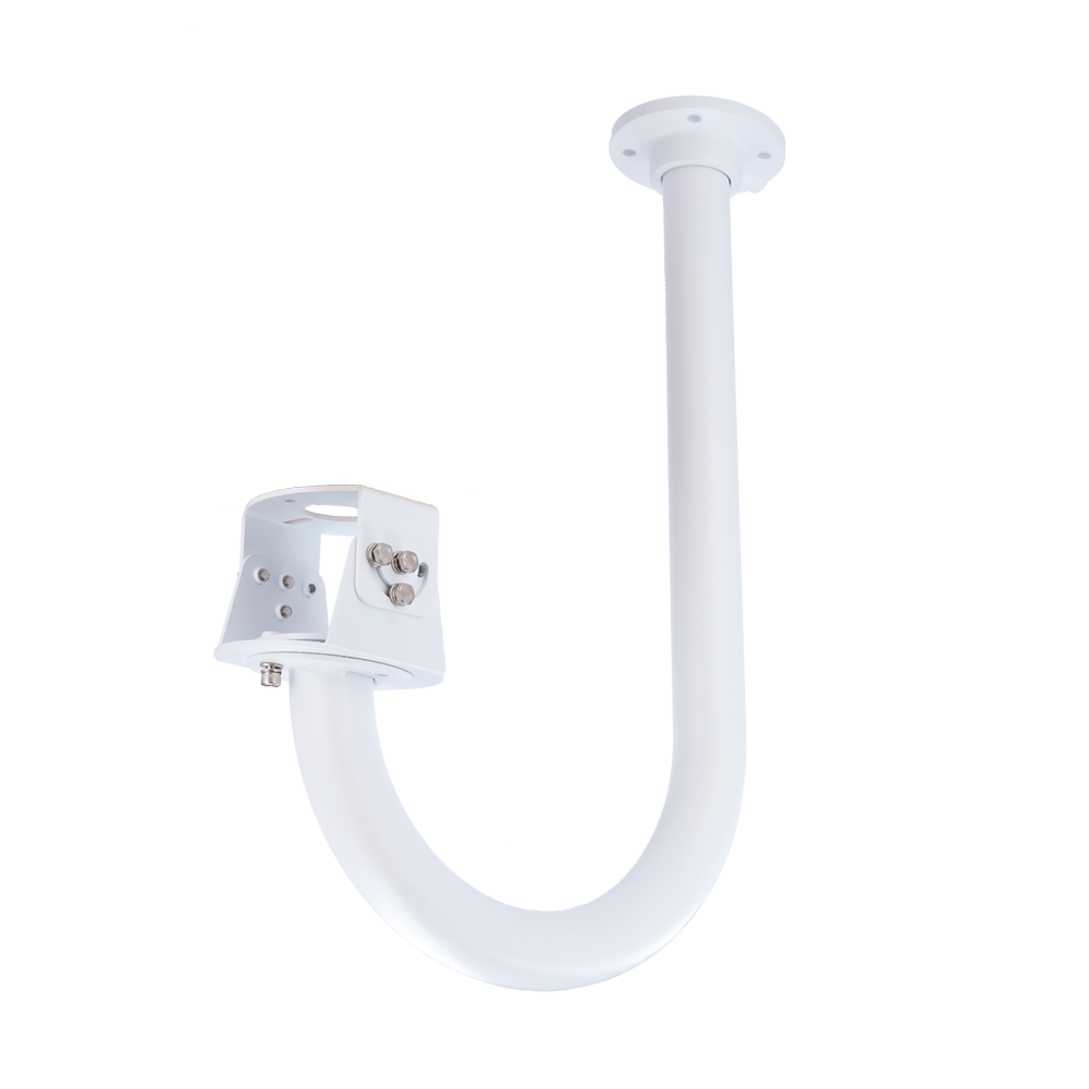 Vægbeslag - Til speed domes - Egnet til indendørs og udendørs brug - Hvid farve - Kabelgennemføring - 539 mm (H) x 116,5 mm (bunddiameter)