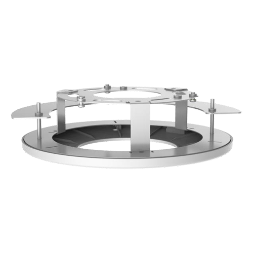 Indbygningsbeslag - Til dome kameraer - Loft installation - Hvid farve 235 mm (Bunddiameter) x 63 (B) - Kabelgennemføring