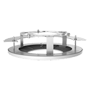 Indbygningsbeslag - Til dome kameraer - Loft installation - Hvid farve 235 mm (Bunddiameter) x 63 (B) - Kabelgennemføring
