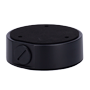 Forgreningsboks - Til dome kameraer - Egnet til udendørs brug - Væg eller loftmontering - Kabelgennemføring - Sort farve 36 mm (H) x 117,8 mm (Ø)