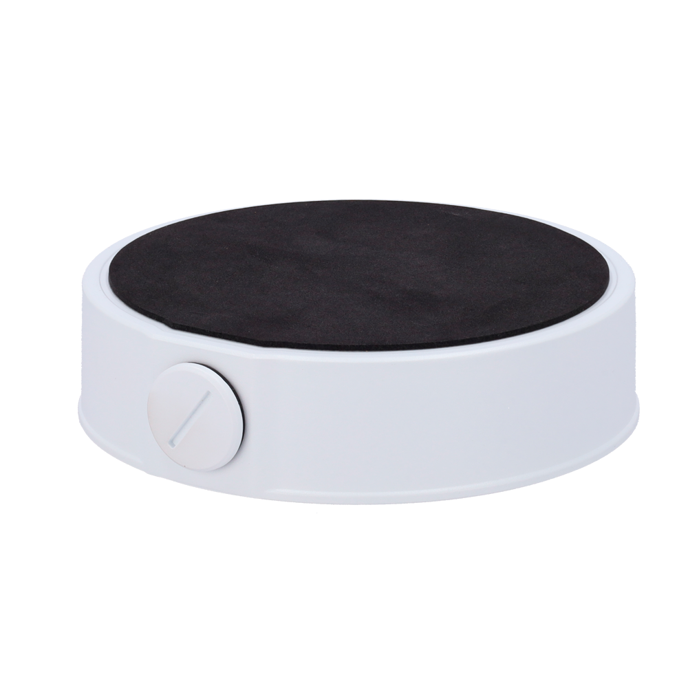Forgreningsboks - Til dome kameraer - Vægmontering - Hvid farve | 160 mm (bunddiameter) x 42. (Al) - Kabelgennemføring