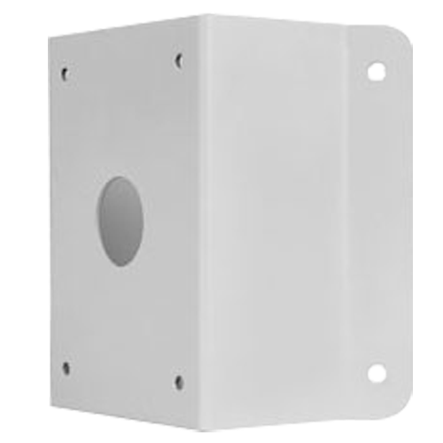 Hjørnebeslag - Til UNIVIEW kameraer - Egnet til udendørs brug - Hvid farve - Kabeldurchføring - 215 mm (H) x 210 (B) x 122 (D) mm