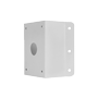 Hjørnebeslag - Til UNIVIEW motoriserede kameraer - Egnet til udendørs brug - Kabeldurchføring - Hvid farve - 215 mm (H) x 230 (B) x 127 (D) mm