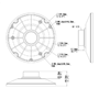 Fiskeøje kamera adapter - Lavet af aluminium - 44 mm (H) x 145 (Ø) mm