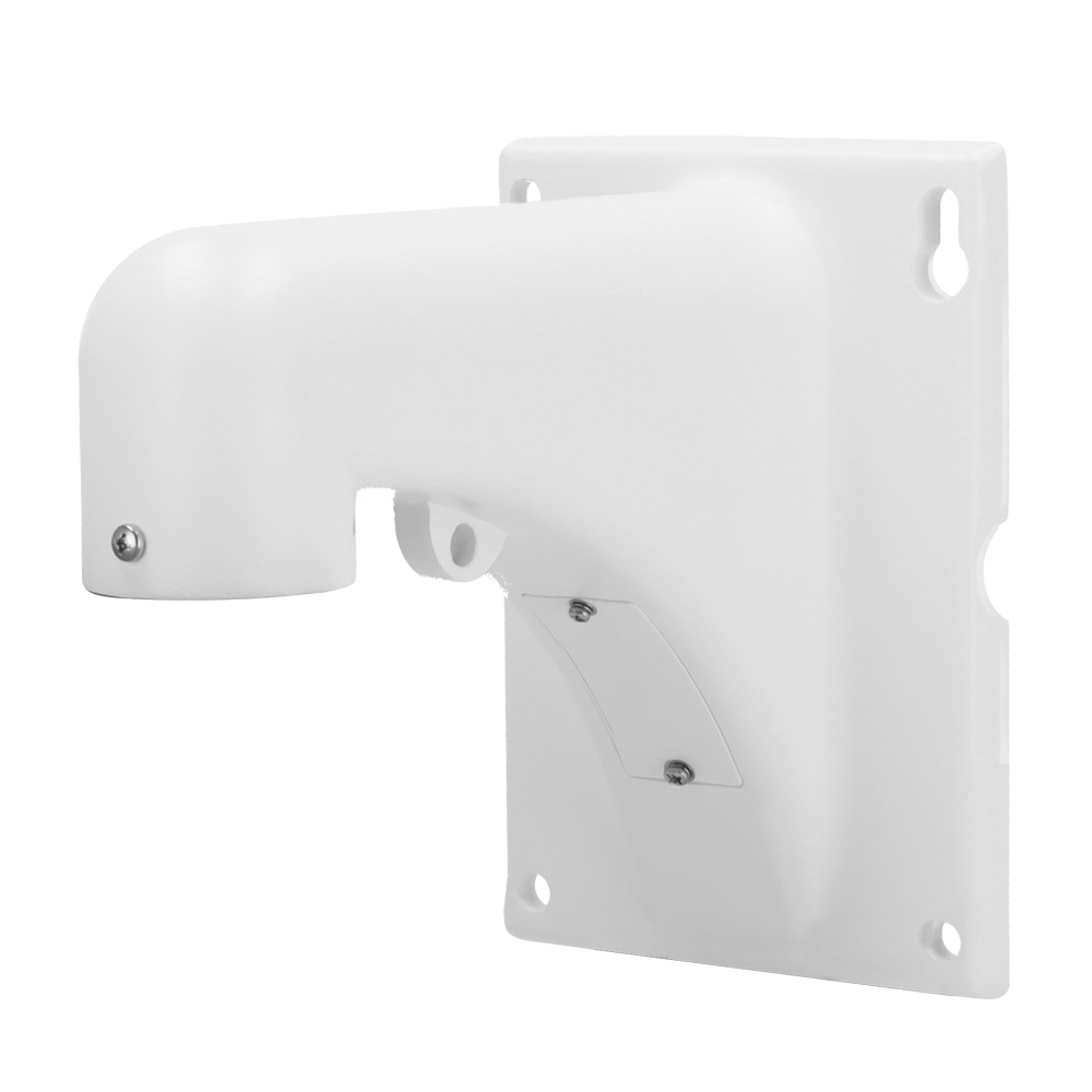 Vægbeslag - Til motoriserede domes - Egnet til udendørs brug - Hvid farve - Kabelgennemføring - 230.3mm x 141mm x 201.5mm