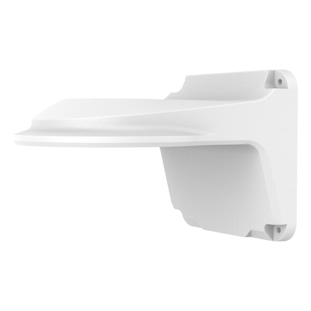 Vægbeslag - Til dome kameraer - Egnet til udendørs brug - Hvid farve - Kabelgennemføring - 126 mm (H) x 126 (B) x 188 (D) mm