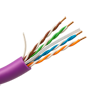 Uniview UTP kabel kategori 6 - Leder OFC, 100% kobber - Diameter 24 AWG-0,53mm - CPR certifikat: Cca-s1a,d0,a1 - Ydre kappe LSZH / Farve lilla - Leveres på træspole med 305m