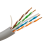 Uniview UTP kabel kategori 6 - Leder OFC, 100% kobber - Diameter 24 AWG-0,53mm - Certifikat Dca-s2,d2,a2 - Ydre kappe LSZH / Hvid - Leveres i 305m papkasse
