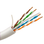 Uniview UTP kabel kategori 6 - Leder OFC, 100% kobber - Diameter 24 AWG-0,53mm - Certifikat Dca-s2,d2,a2 - Ydre kappe LSZH / Hvid - Leveres i 500m papkasse