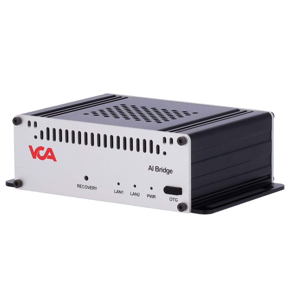 VCA Technology VCAserver AI Bridge - Model VCA-ABP302 - Nvidia Jetson Orin Nano 8GB - 250GB M.2 NVMe - O.S. Linux Ubuntu 22.04 LTS - Inkluderer ikke licenser