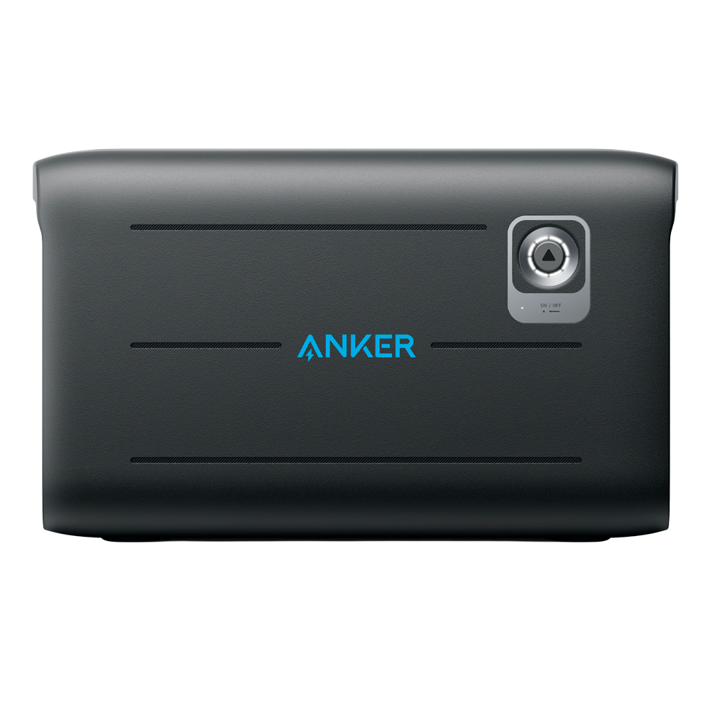 Anker Solix Ekspansionsbatteri - Stor kapacitet 2560Wh (80Ah) - 3000 livscykler - Kompatibel med ASOX-F2000 og F-2600 - Overvågelig med App