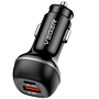 VEGER - Biloplader - Effekt 51W - Hurtigopladning PD30W, QC18W - USB-C, USB-A udgange - Sort farve