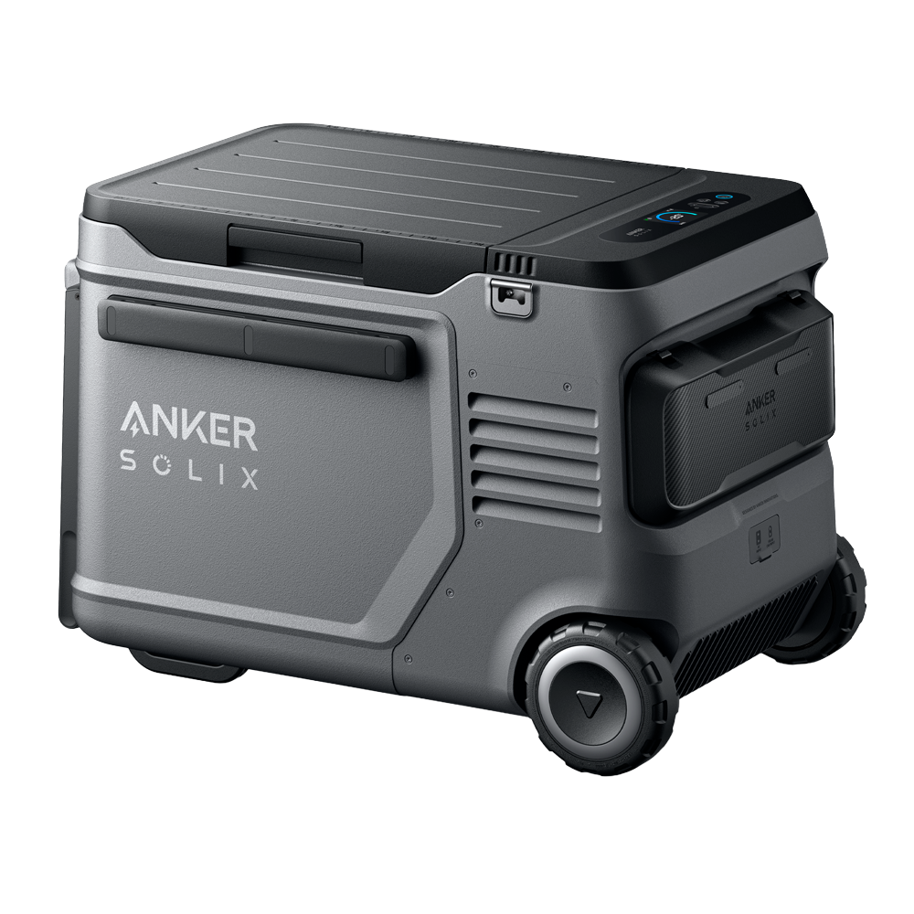 Anker Solix Bærbart Køleskab - Volumen 40L - Med hjul - Flere udtag og opladningsmuligheder - Udskifteligt batteri - Touchscreen | Styring gennem APP