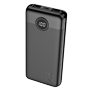 VEGER Mini Powerbank med LCD-display - Kapacitet 10000mAh - USB-C, Micro USB indgange - USB-C, 2x USB-A udgange - Oplader 3 enheder samtidig - PD20W Hurtigopladning