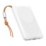 VEGER Trådløs magnetisk powerbank - Kapacitet 10000mAh - USB-C, Lightning indgange - USB-C, USB-A, trådløse udgange - Oplader 3 enheder samtidig - PD20W hurtigopladning
