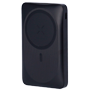 VEGER Powerbank med stander - Kapacitet 10000mAh - Lightning, USB-C indgange - USB-A, USB-C og trådløse udgange - Hurtigopladning | 3 enheder samtidig - Sort farve